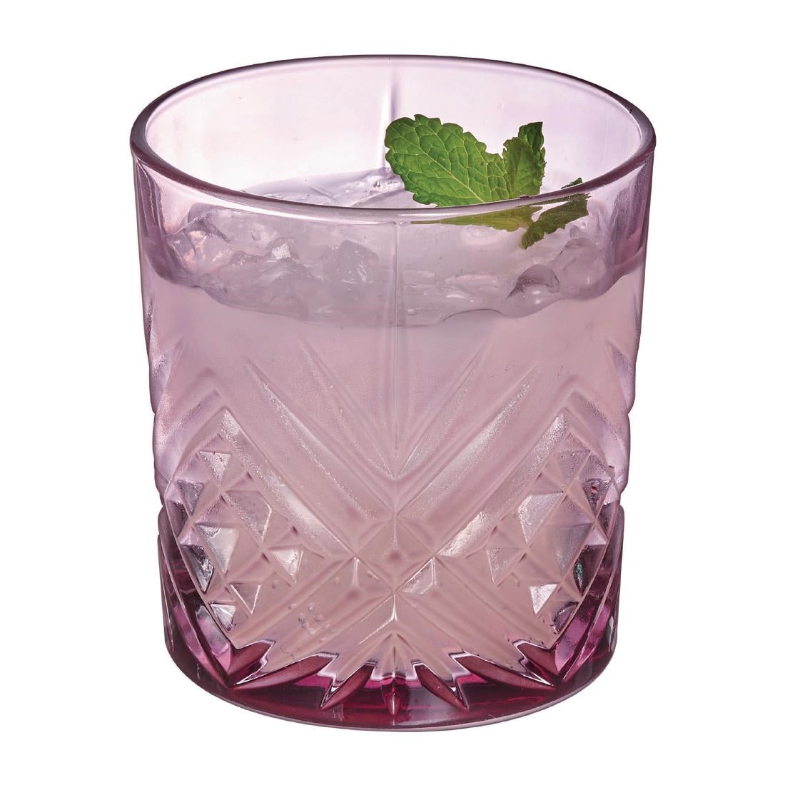 HZ419 Luminarc Broadway Colour Tumblers Pink 300ml