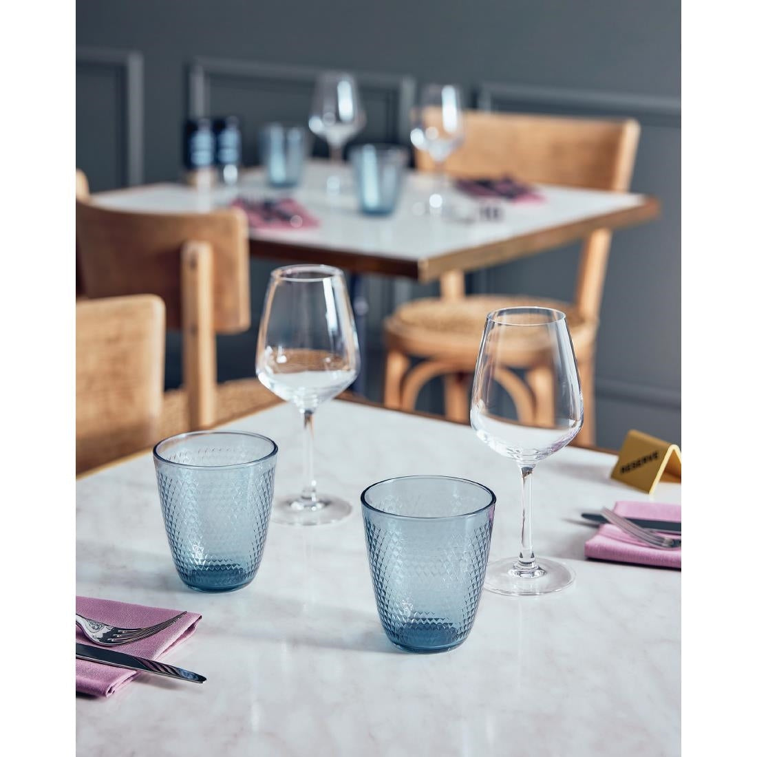 HZ420 Arcoroc Pampille Colour Tumblers Blue 310ml (Pack of 24)