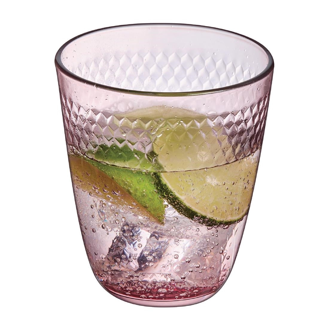 HZ421 Arcoroc Pampille Colour Tumblers Pink 310ml (Pack of 24)