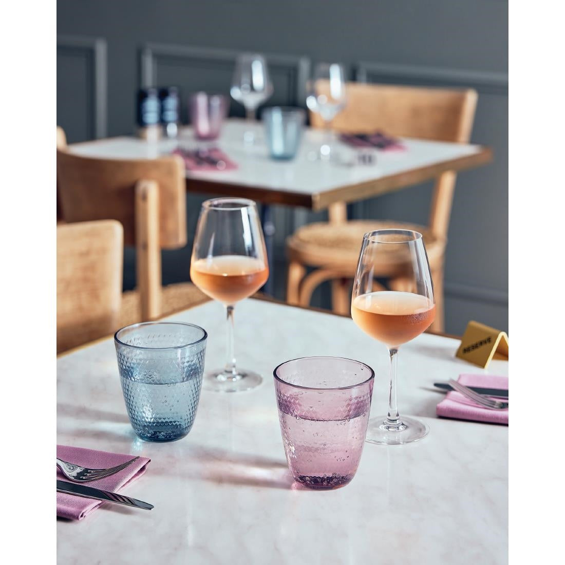 HZ421 Arcoroc Pampille Colour Tumblers Pink 310ml (Pack of 24)