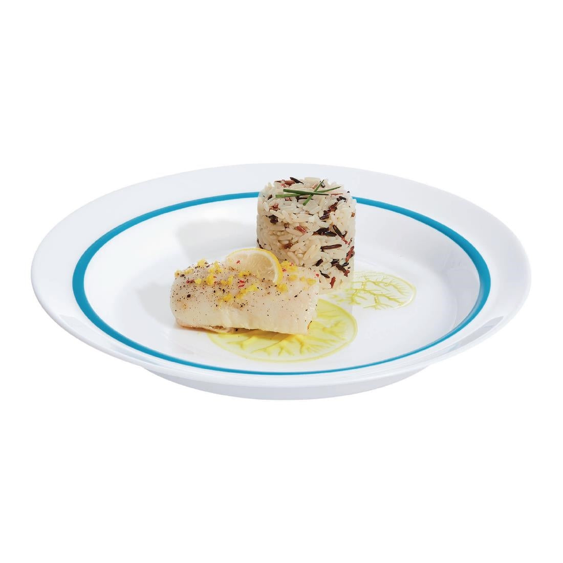 HZ441 Arcoroc Autonomy Blue Plates 230mm (Pack of 12)