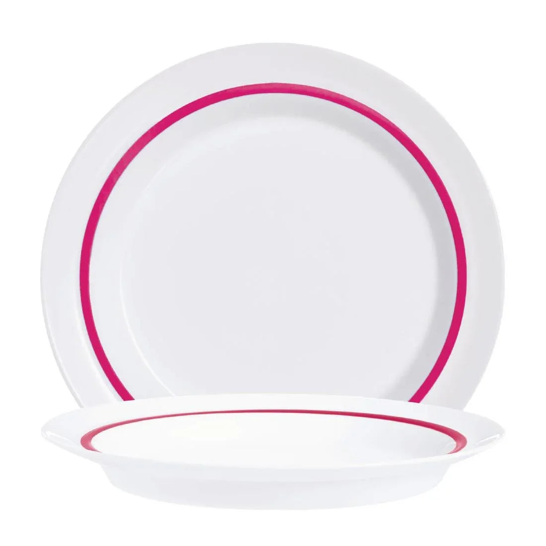 HZ443 Arcoroc Autonomy Red Plates 230mm (Pack of 12)