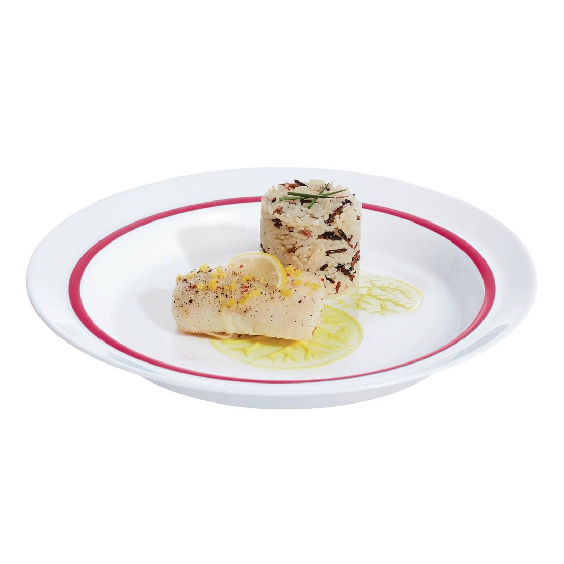 HZ444 Arcoroc Autonomy Red Plates 190mm (Pack of 12)