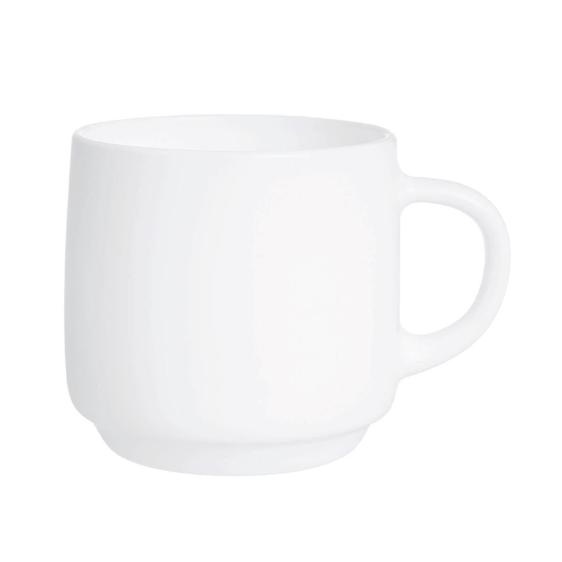 HZ448 Arcoroc Intensity White Baril Cups 90ml (Pack of 24)