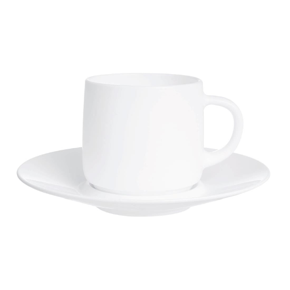 HZ448 Arcoroc Intensity White Baril Cups 90ml (Pack of 24)