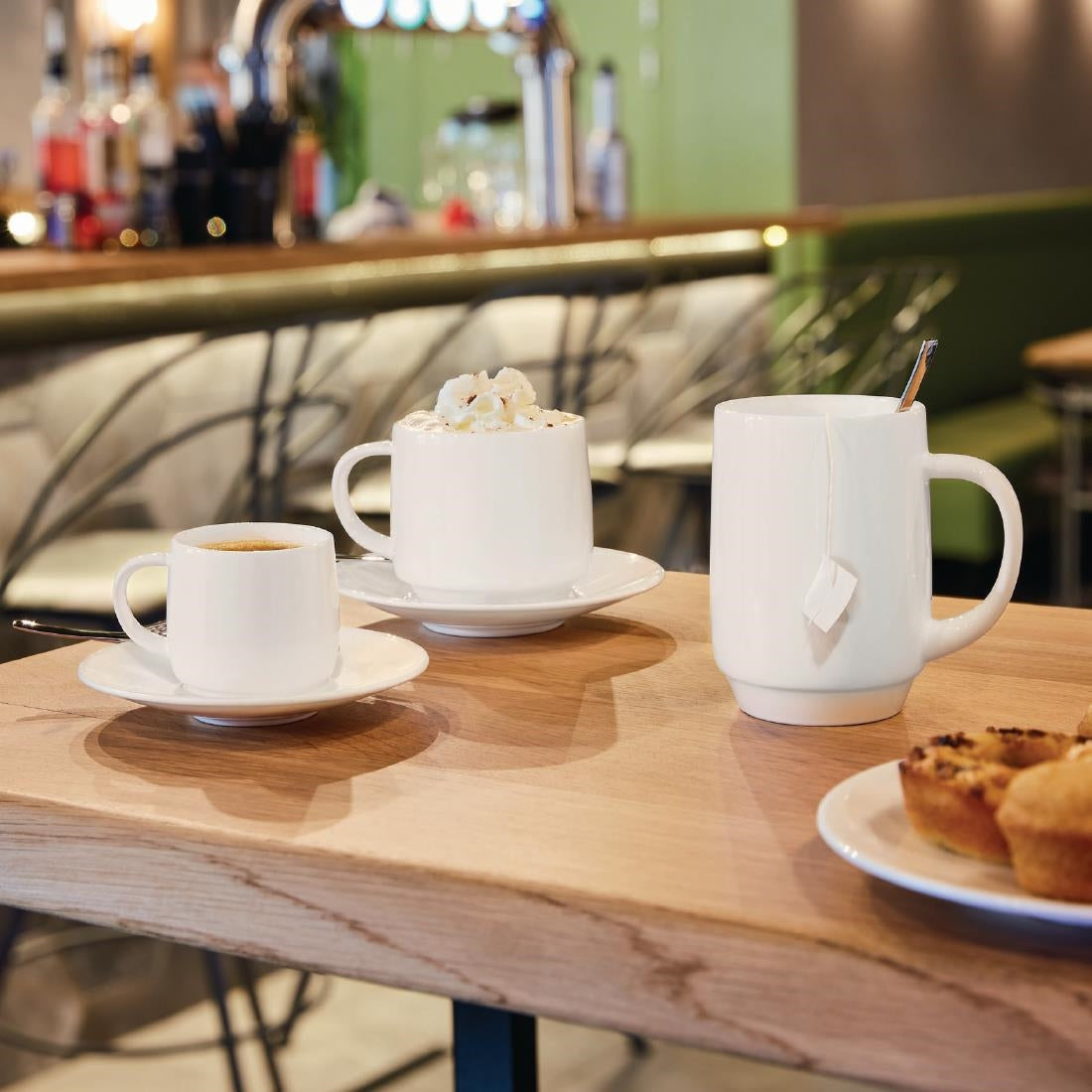 HZ448 Arcoroc Intensity White Baril Cups 90ml (Pack of 24)