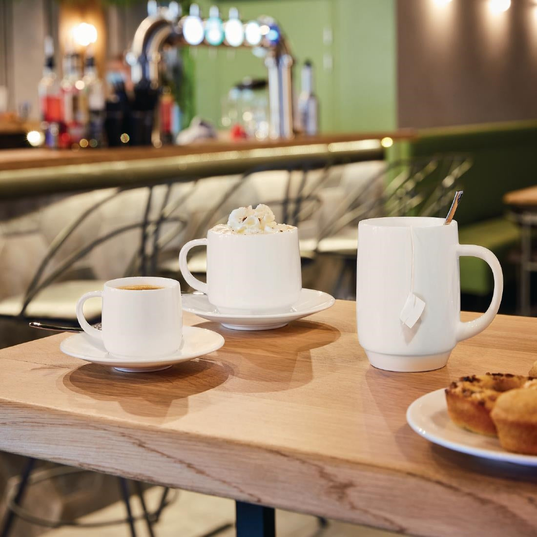 HZ449 Arcoroc Intensity White Baril Mugs 290ml (Pack of 24)