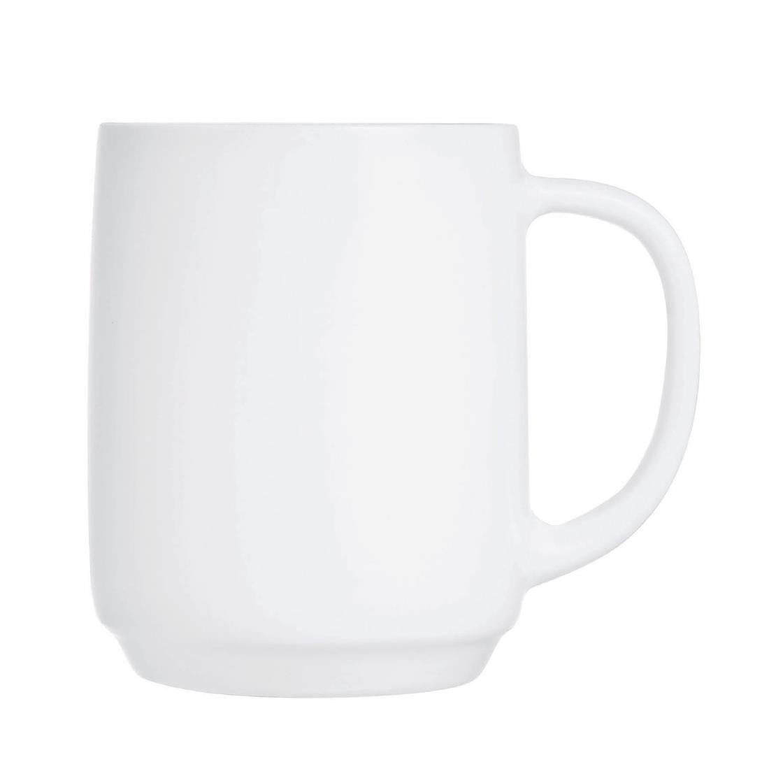 HZ449 Arcoroc Intensity White Baril Mugs 290ml (Pack of 24)