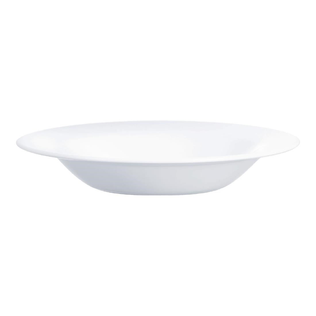 HZ458 Arcoroc Intensity White Soup Plates 220mm (Pack of 24)