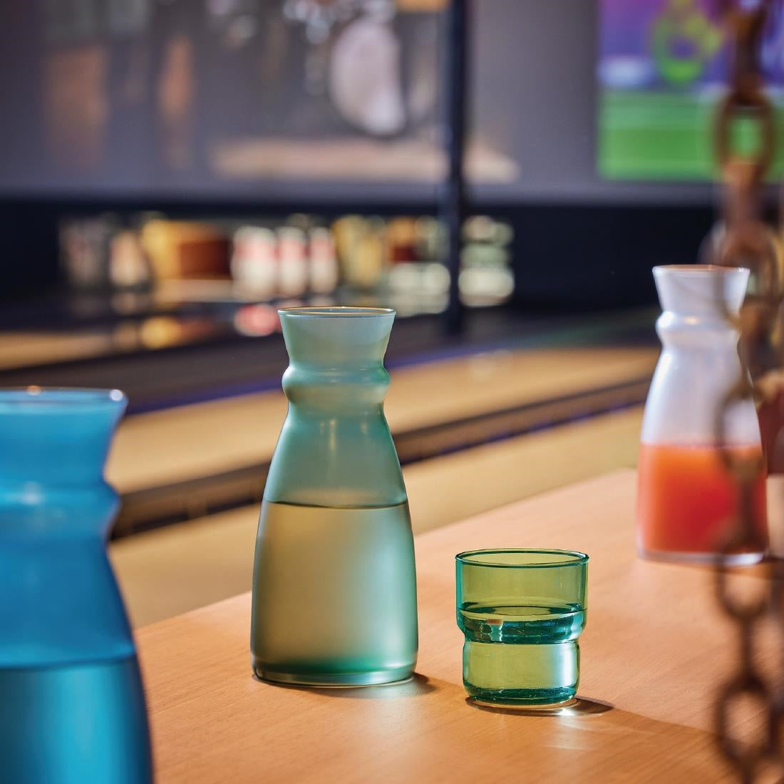 HZ463 Arcoroc Log Brush Dark Green Tumblers 220ml (Pack of 48)