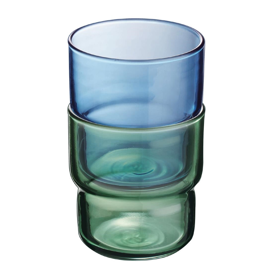 HZ468 Arcoroc Log Brush Blue Jean Tumblers 220ml (Pack of 48)