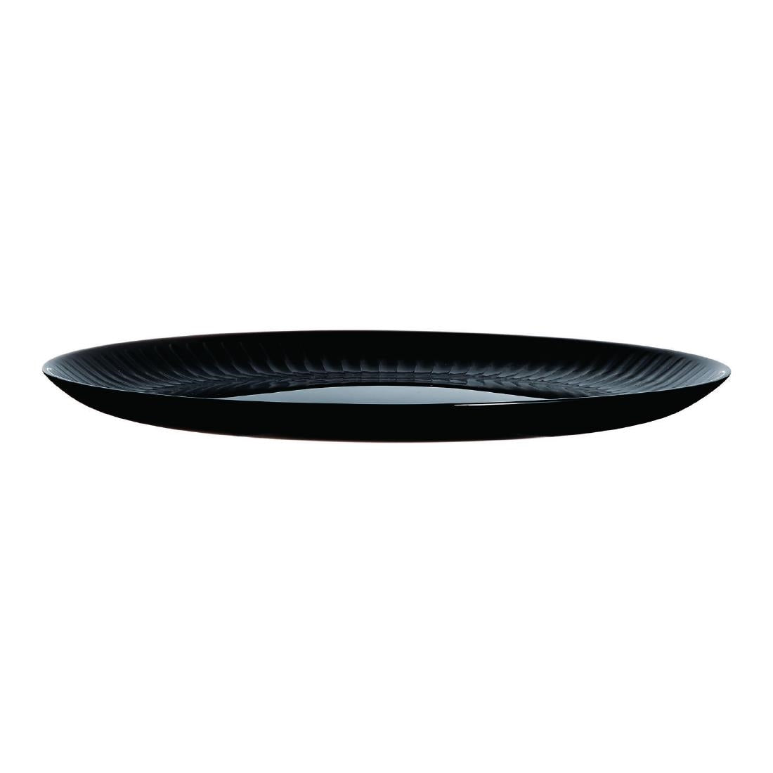 HZ474 Luminarc Cottage Black Dinner Plates 250mm (Pack of 24)