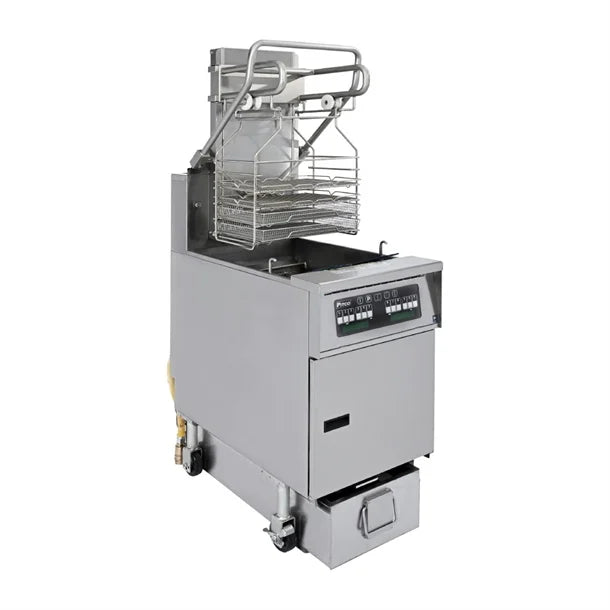 HZ495 Pitco Solstice Gas Rack Fryer with SoloFilter SF-SG6H