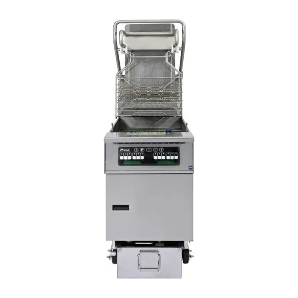 HZ495 Pitco Solstice Gas Rack Fryer with SoloFilter SF-SG6H