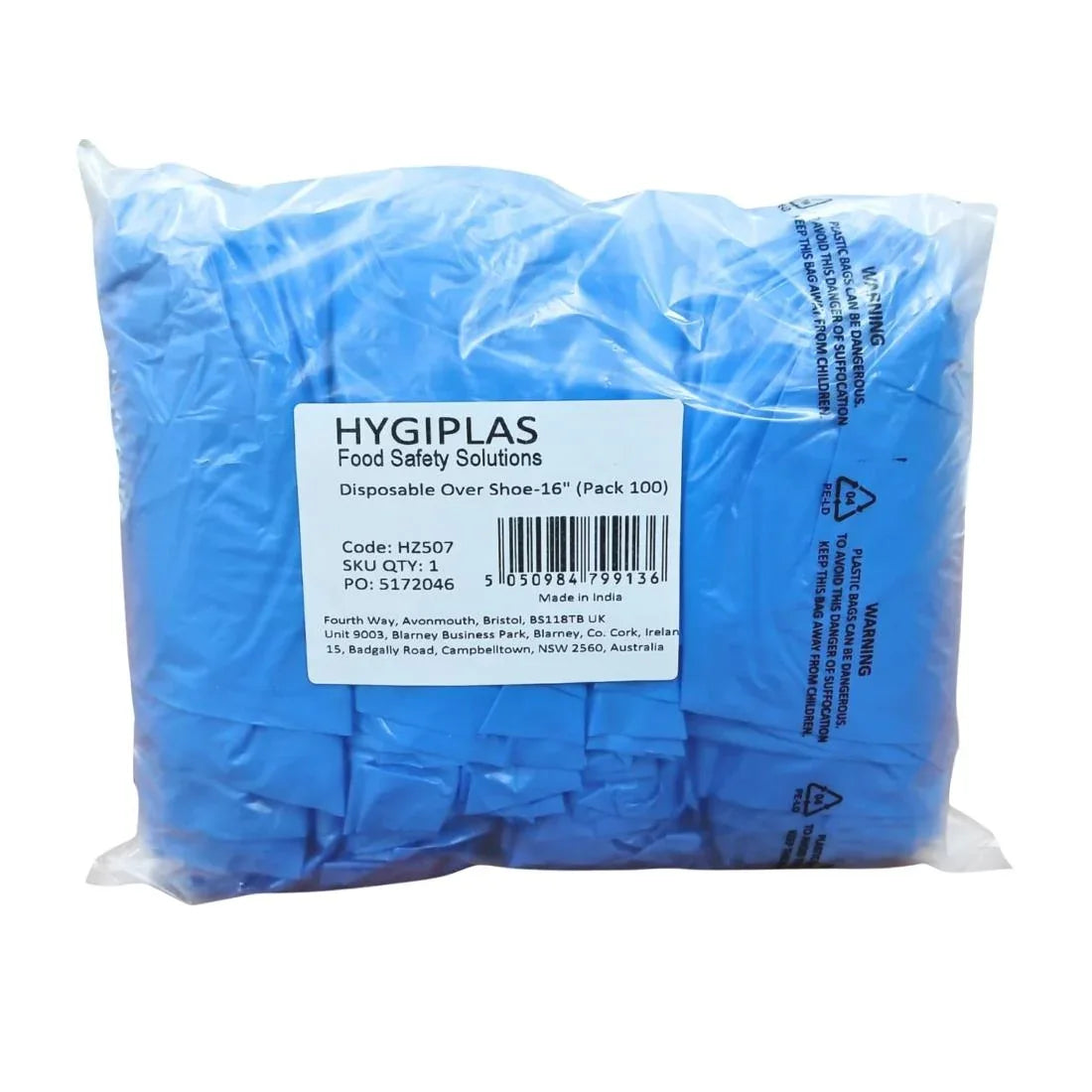 HZ507 Hygiplas Disposable Overshoe Covers - 16" (100 Pack)