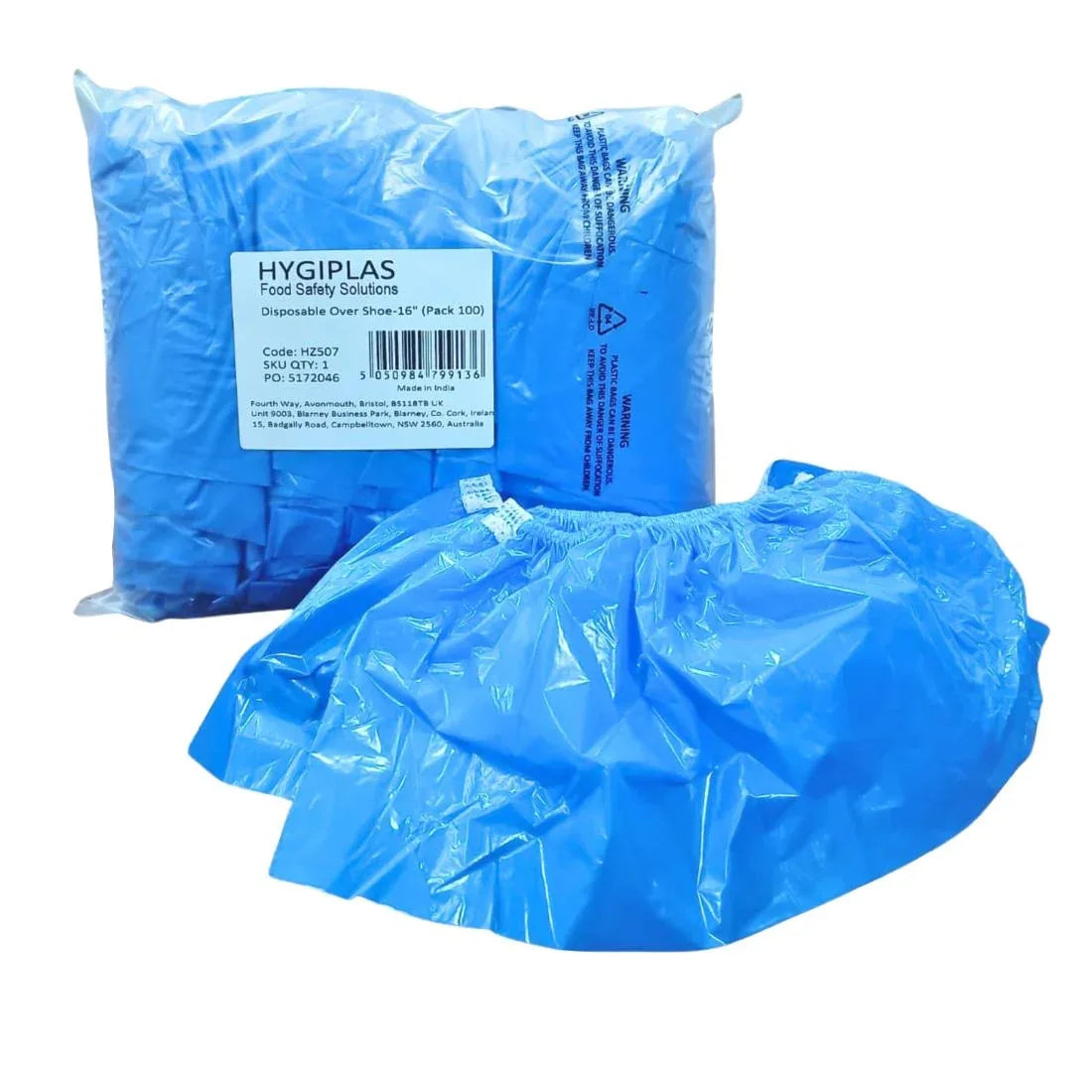HZ507 Hygiplas Disposable Overshoe Covers - 16" (100 Pack)