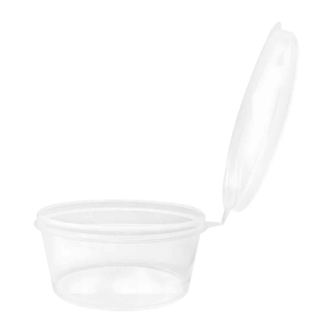 HZ576 Fiesta Recyclable Portion Pot with Lid – 25ml (Pack 50)