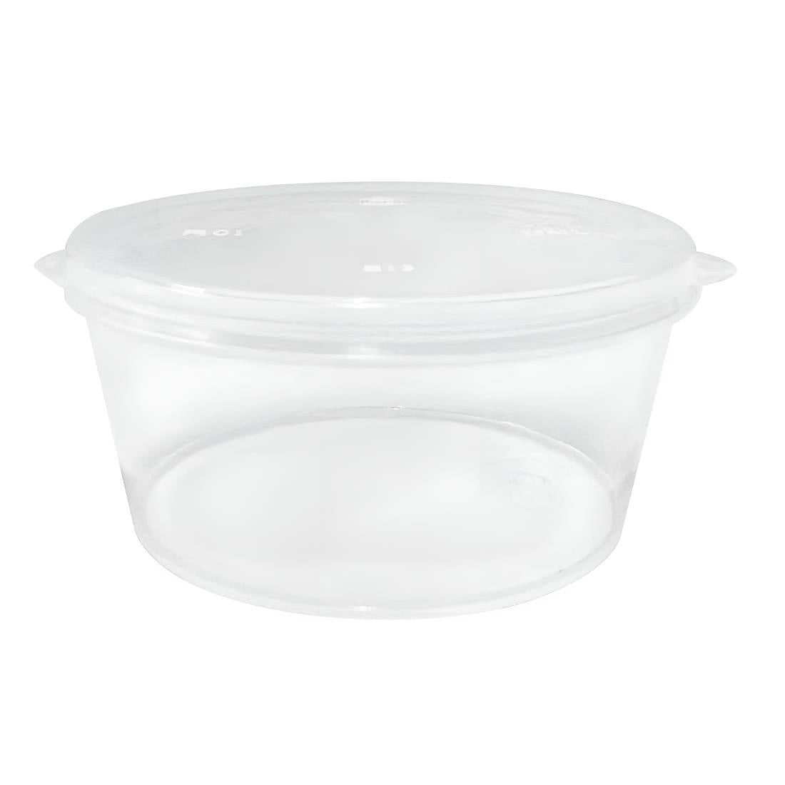 HZ576 Fiesta Recyclable Portion Pot with Lid – 25ml (Pack 50)