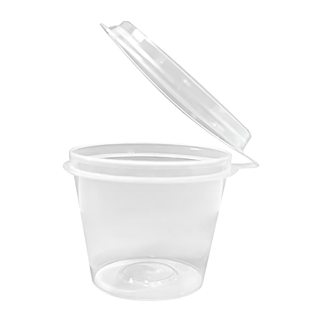 HZ577 Fiesta Recyclable Portion Pot with Lid – 50ml (Pack 50)