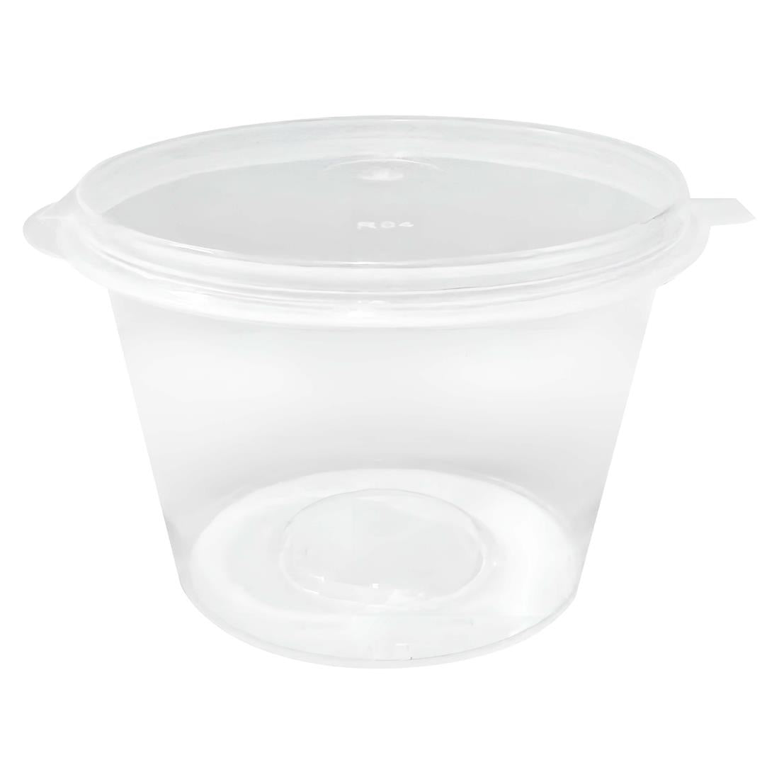 HZ578 Fiesta Recyclable Portion Pot with Lid – 100ml (Pack 50)