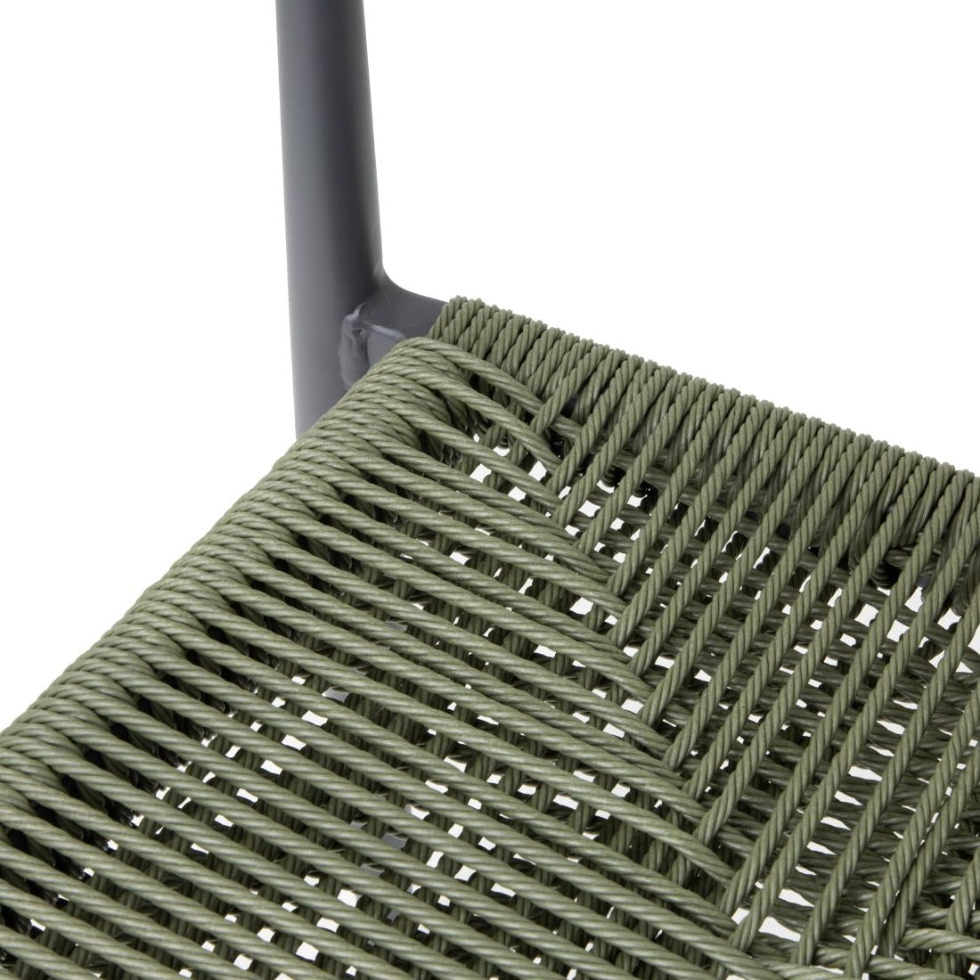 HZ592 Bolero Eden PE Twist Rattan Outdoor Arm Chair Green (Set 4)