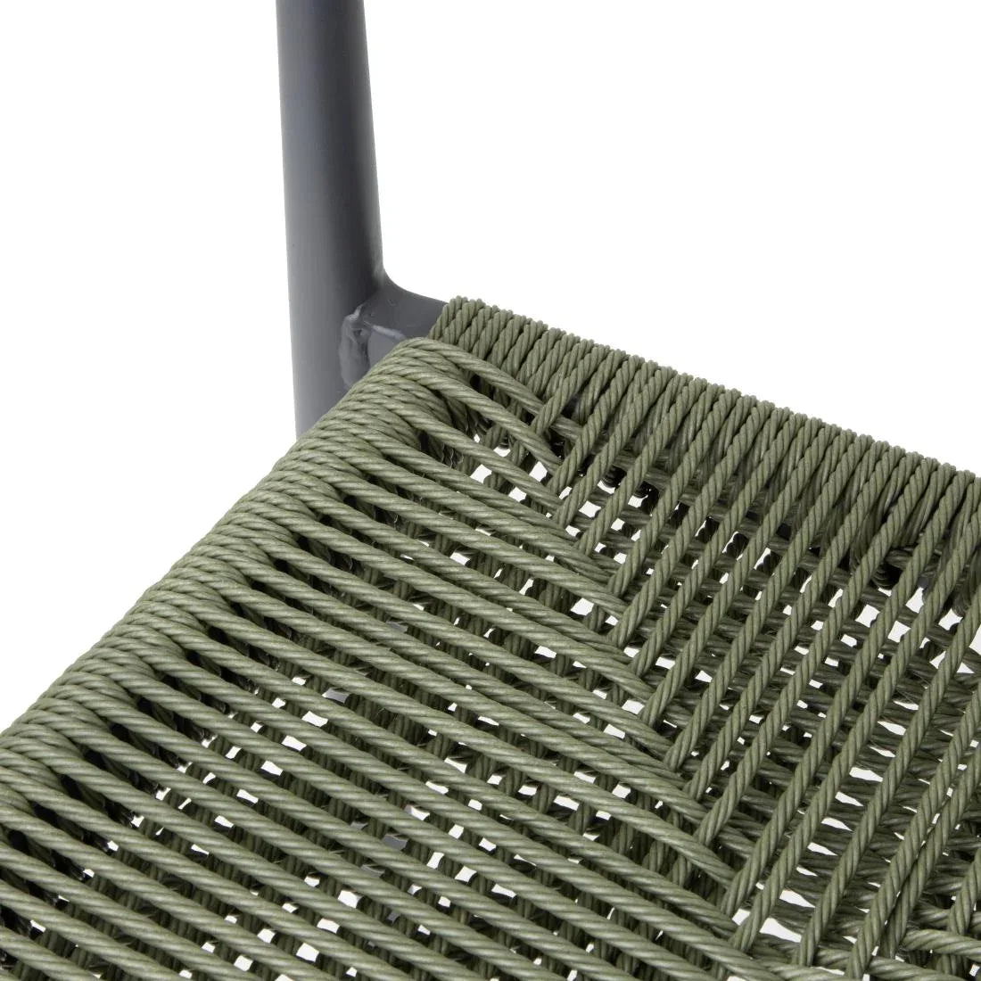 HZ592 Bolero Eden PE Twist Rattan Outdoor Arm Chair Green (Set 4)