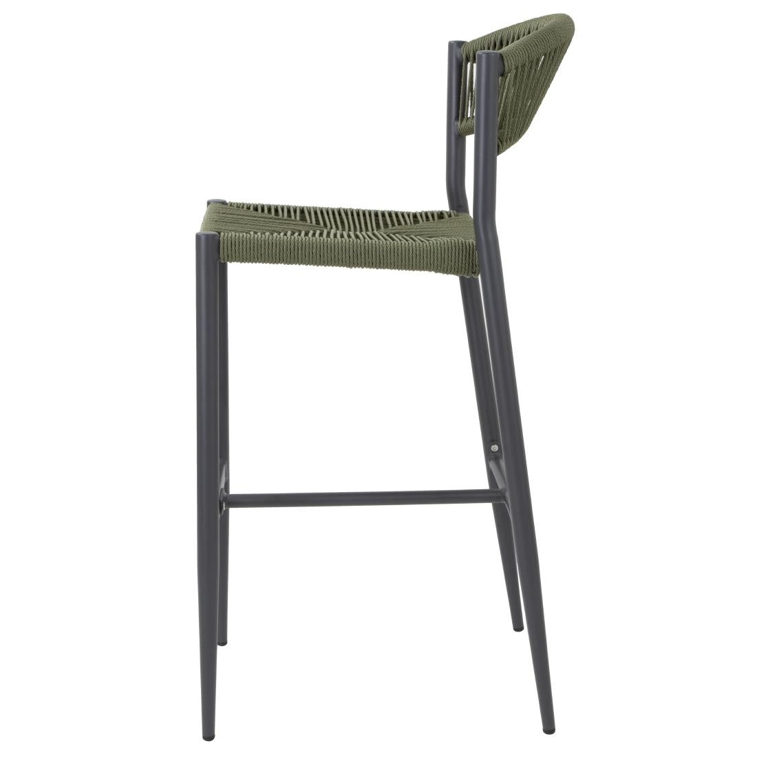 HZ595 Bolero Eden PE Twist Rattan Outdoor Bar Stool Green (Set 2)