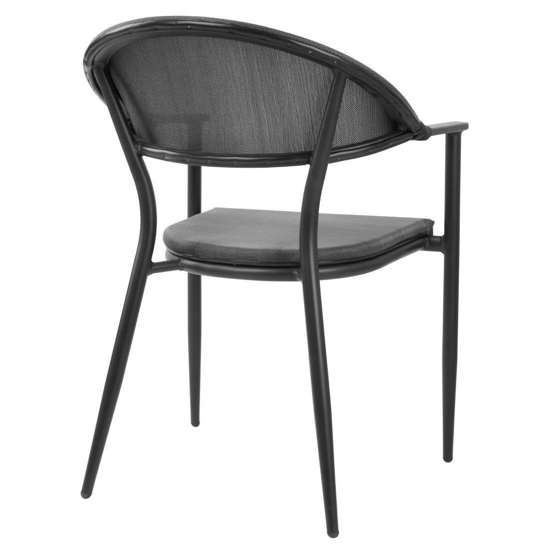 HZ598 Bolero Santiago Outdoor Arm Chair Black (Set 4)