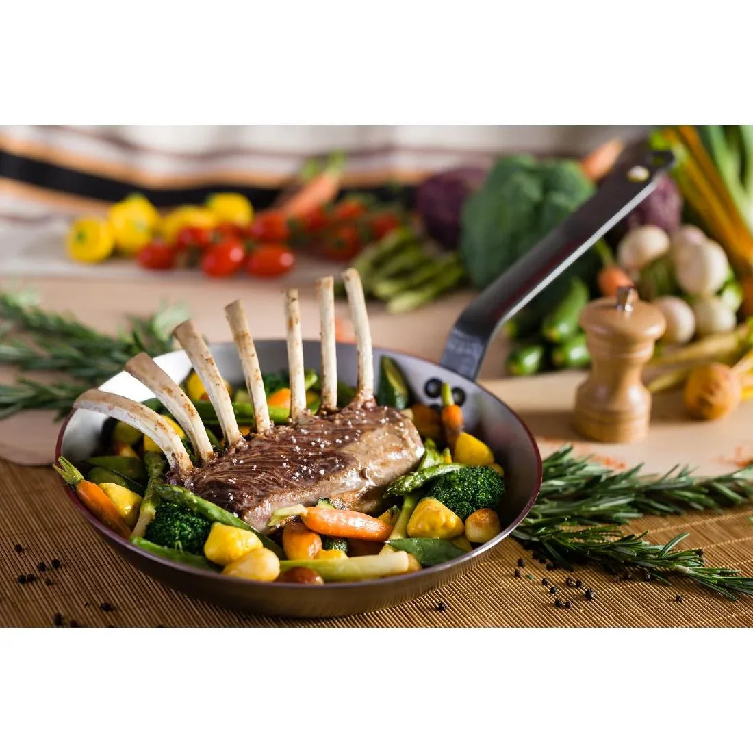 HZ603 - De Buyer Mineral B Element Steel Frypan 32cm