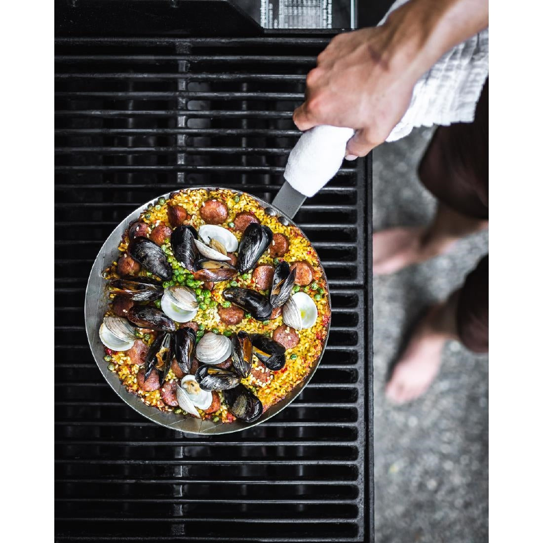 HZ611 - De Buyer Mineral B Steel Steak Frypan 24cm