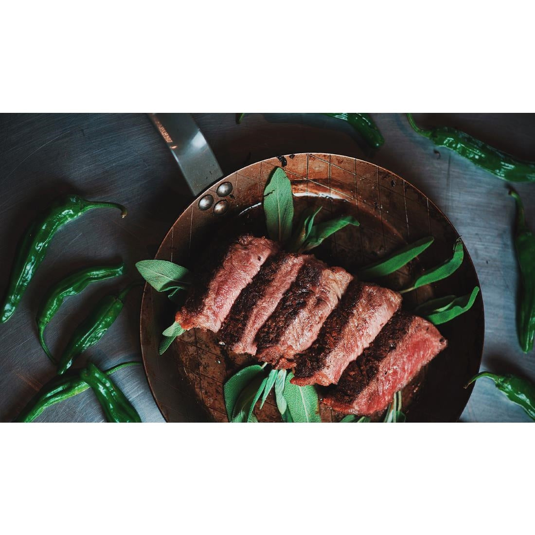 HZ611 - De Buyer Mineral B Steel Steak Frypan 24cm