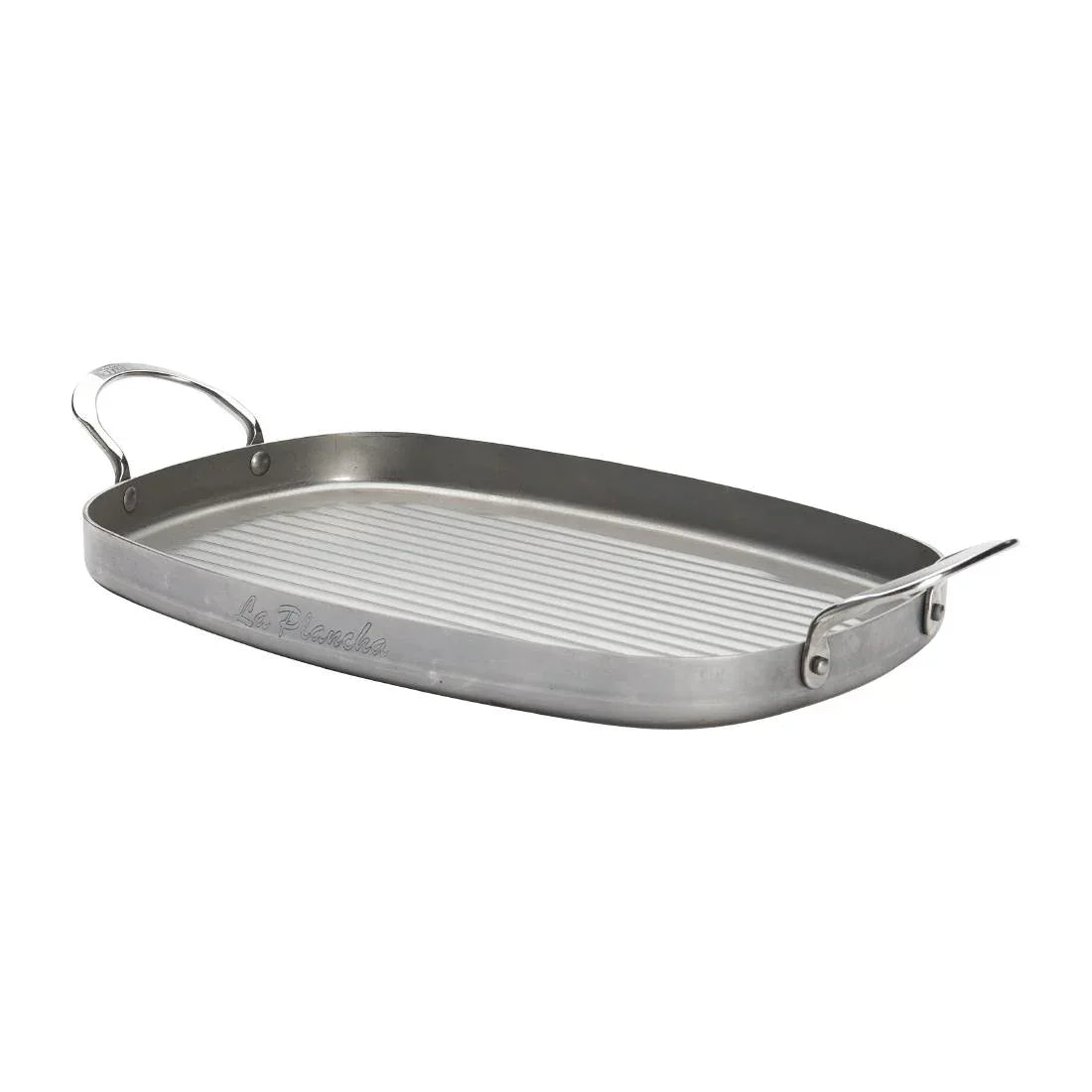 HZ616 - De Buyer Iron Grill with Handles 38x26cm