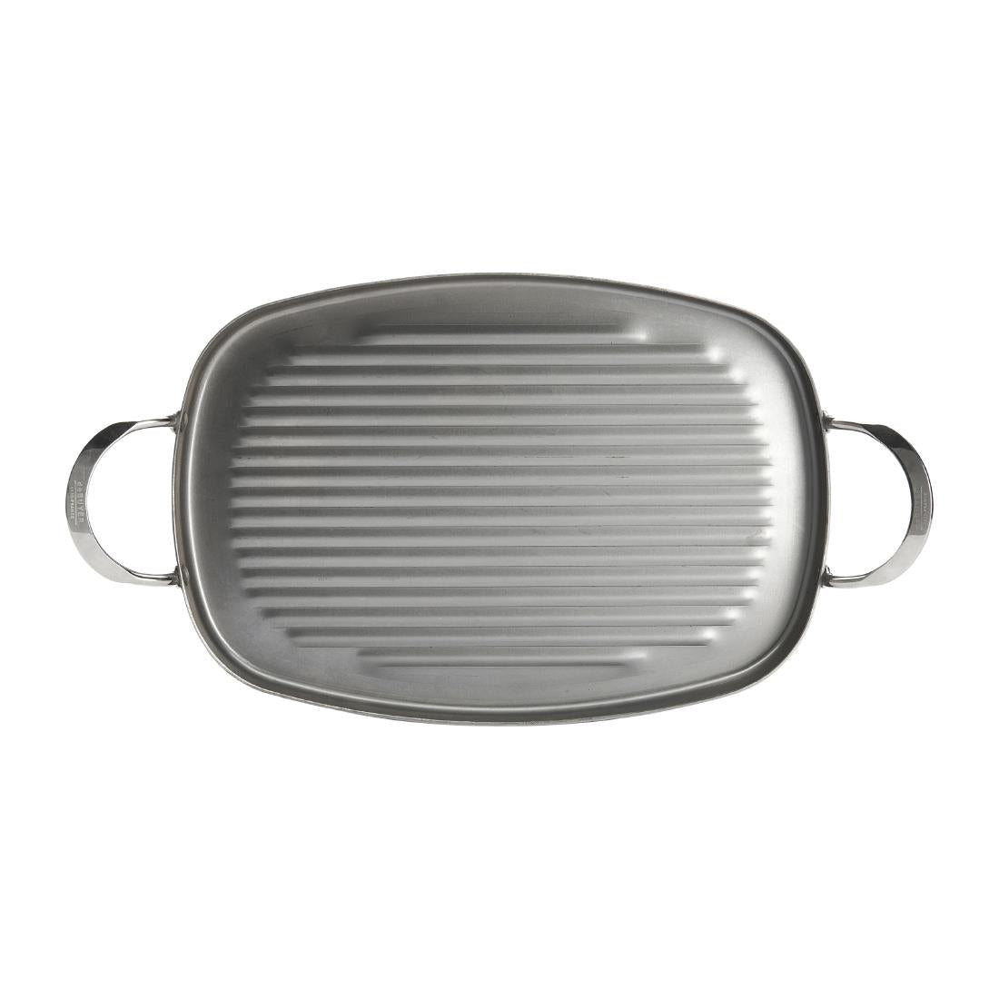 HZ616 - De Buyer Iron Grill with Handles 38x26cm