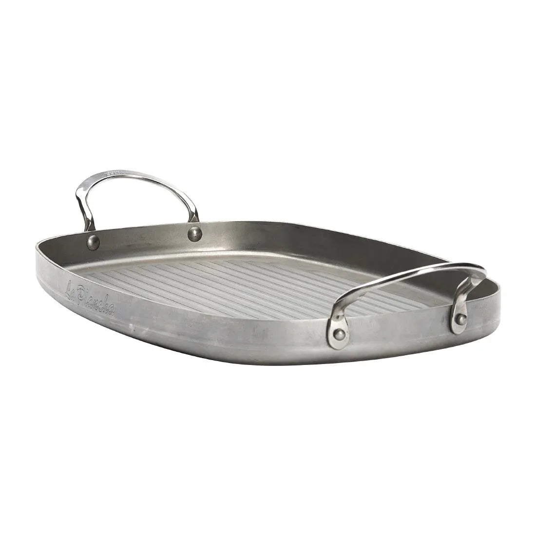 HZ616 - De Buyer Iron Grill with Handles 38x26cm