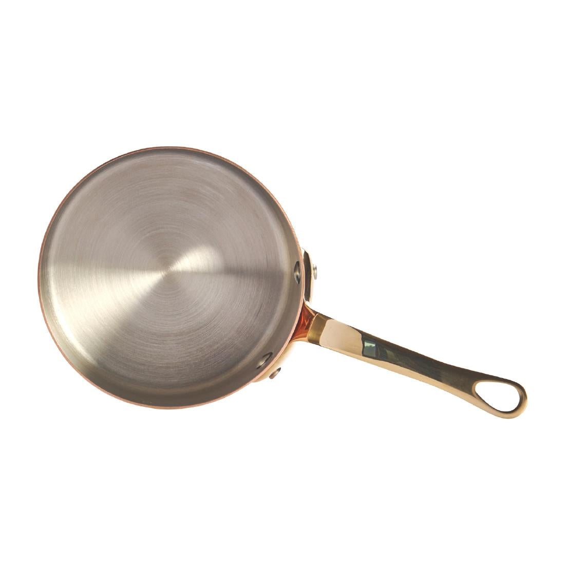 HZ618 - De Buyer Inocuivre Mini Saucepan with Brass Handle 10cm