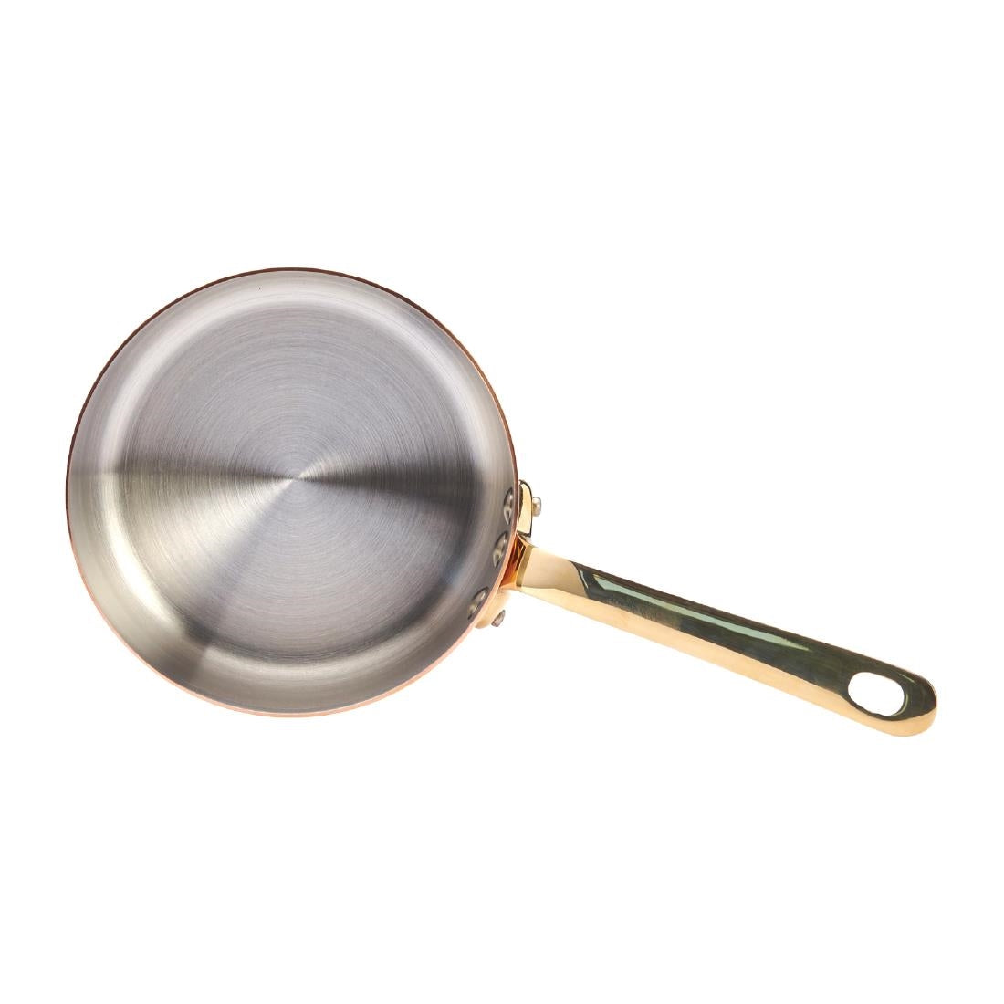 HZ619 - De Buyer Inocuivre Saucepan with Brass Handle 12cm