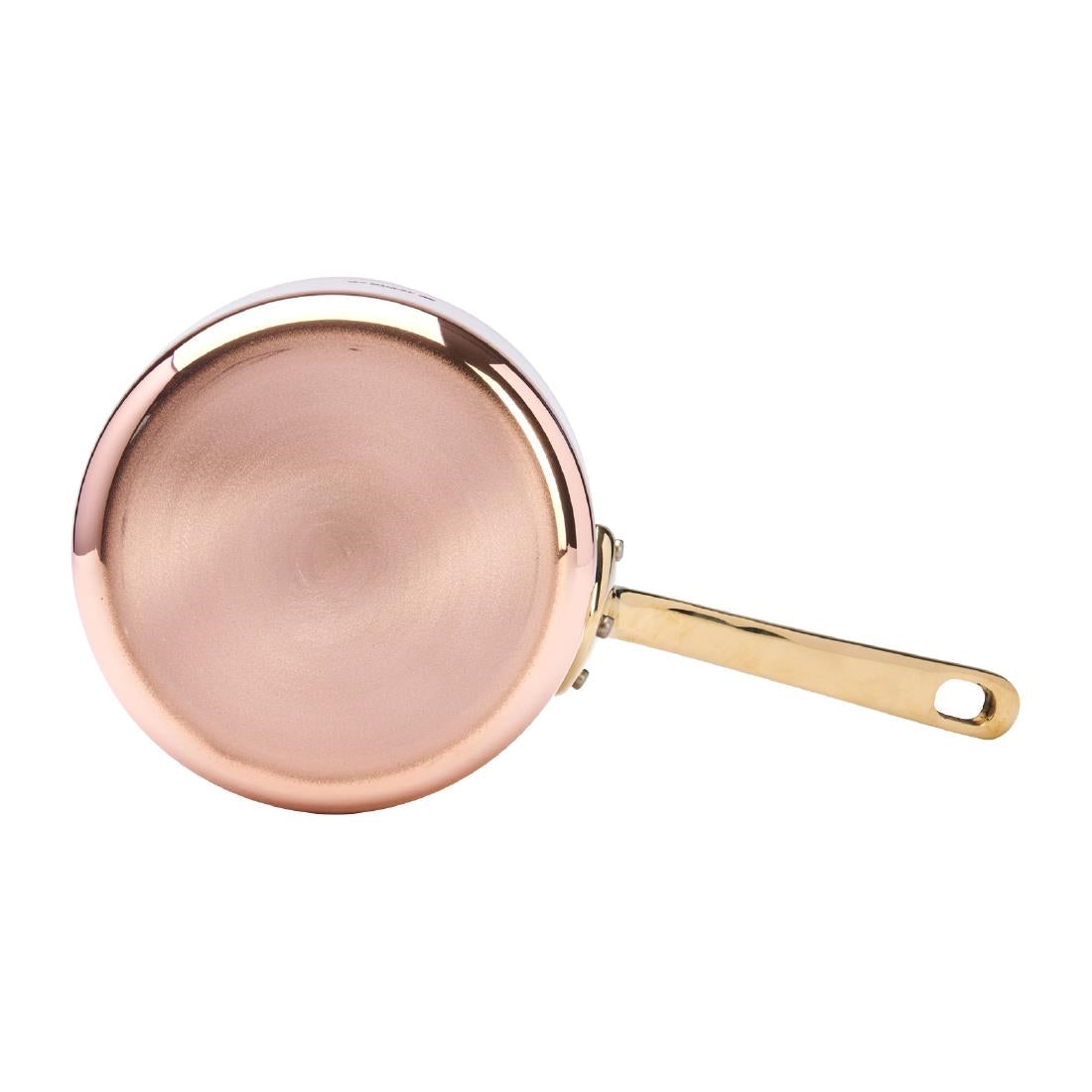 HZ619 - De Buyer Inocuivre Saucepan with Brass Handle 12cm