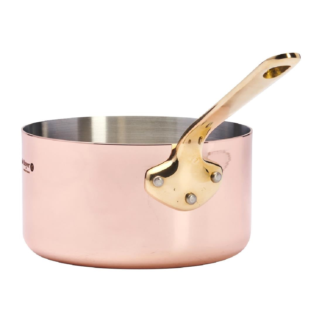 HZ619 - De Buyer Inocuivre Saucepan with Brass Handle 12cm