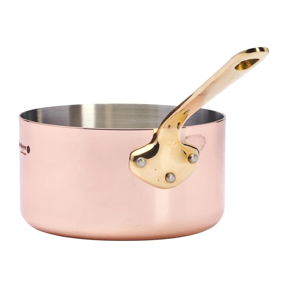 HZ620 - De Buyer Inocuivre Saucepan with Brass Handle 14cm