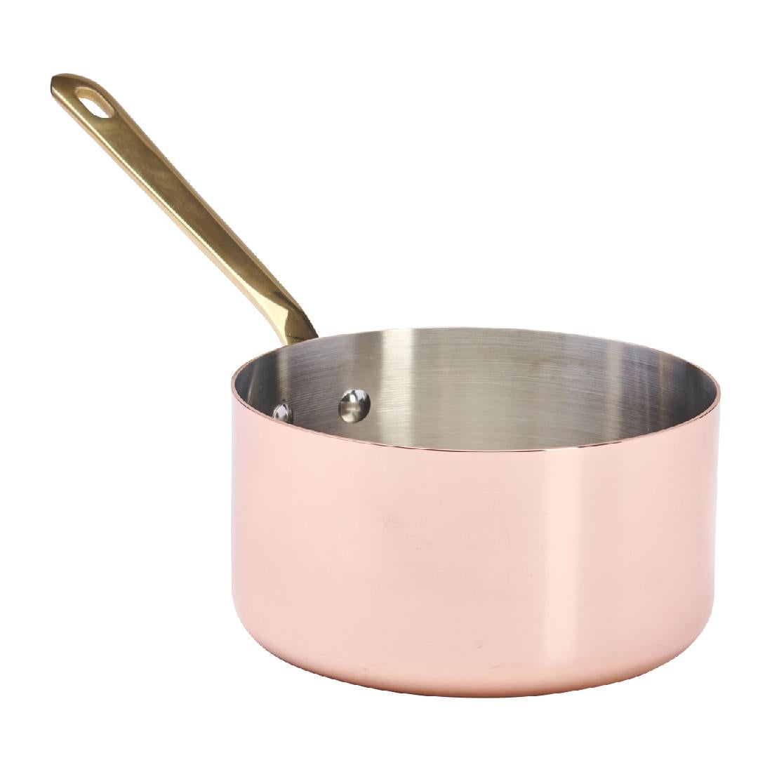 HZ621 - De Buyer Inocuivre Saucepan with Brass Handle 16cm