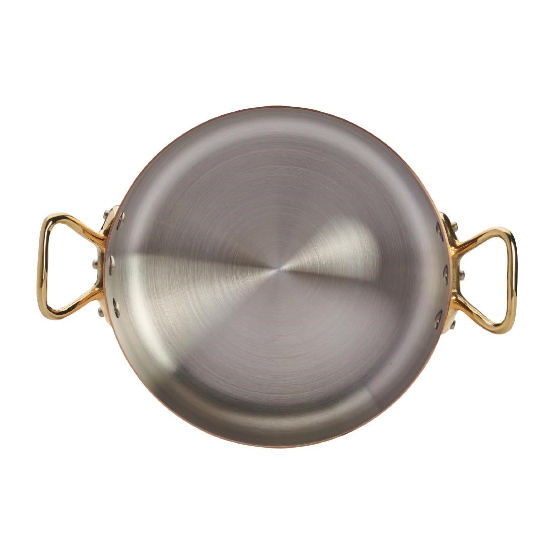 HZ624 - De Buyer Inocuivre Saute Pan with Lid Brass 20cm