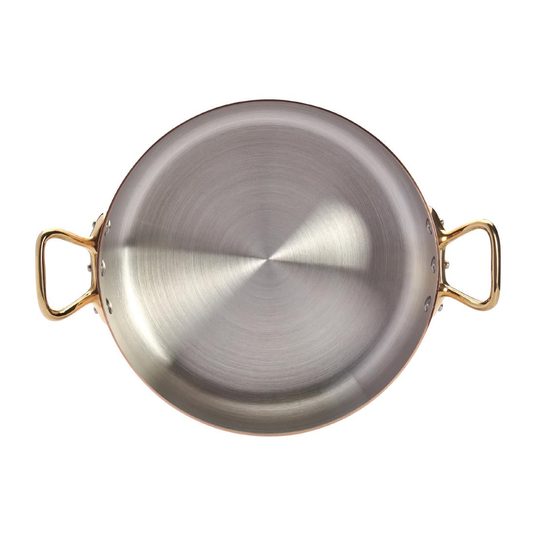 HZ625 - De Buyer Inocuivre Saute Pan with Lid Brass 24cm