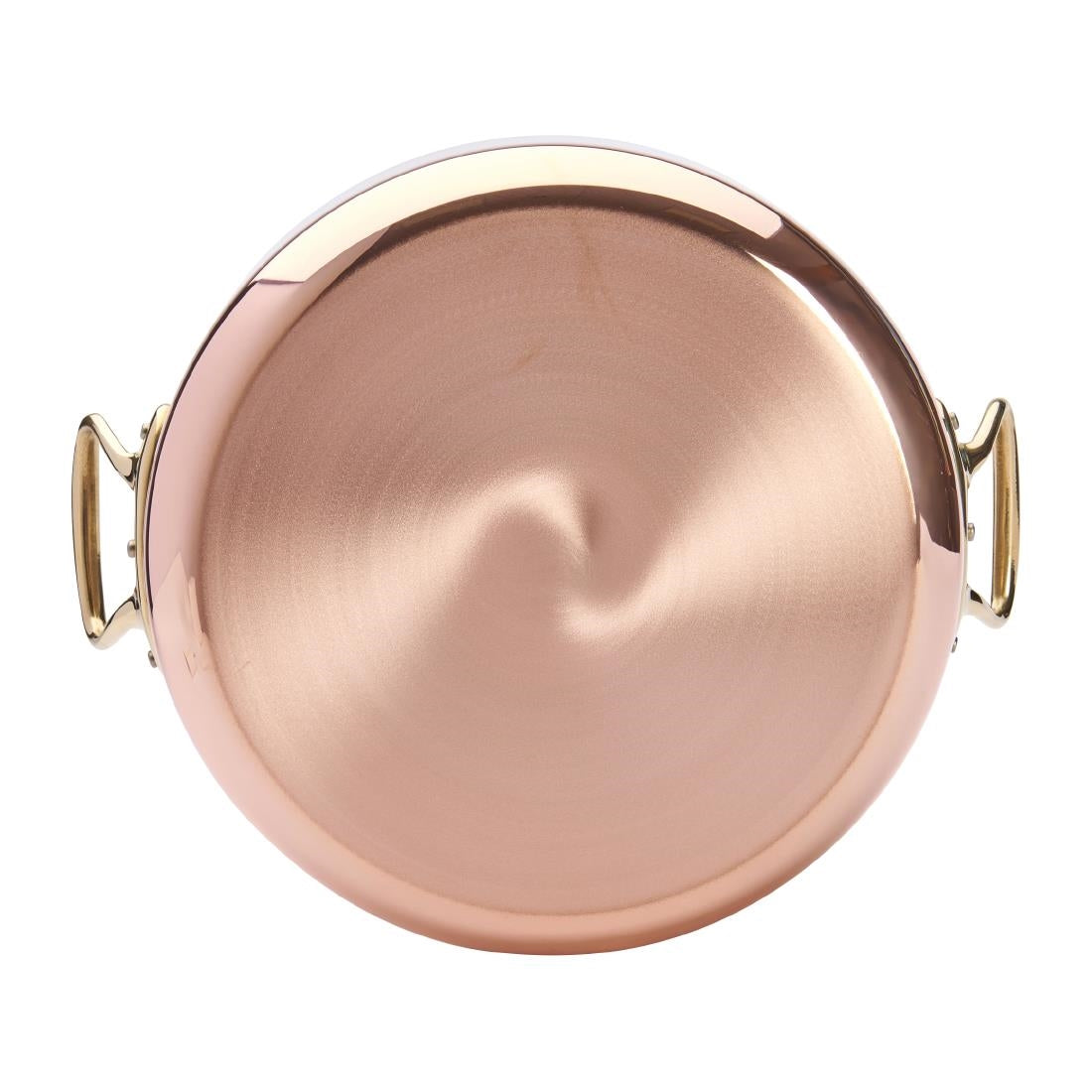 HZ626 - De Buyer Inocuivre Saute Pan with Lid Brass 28cm
