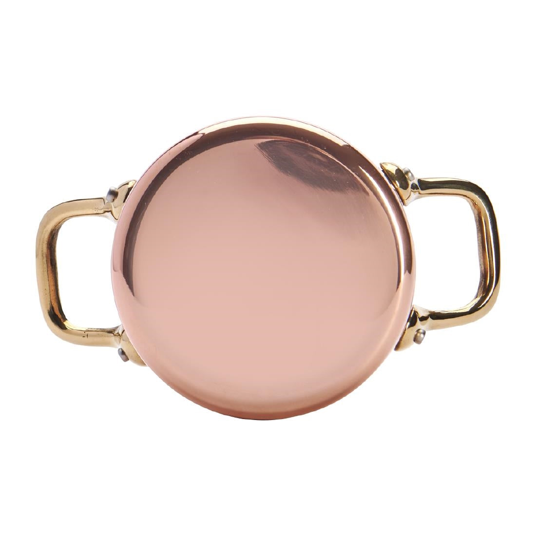 HZ627 - De Buyer Inocuivre Mini Saucepan with Brass Handles 10cm