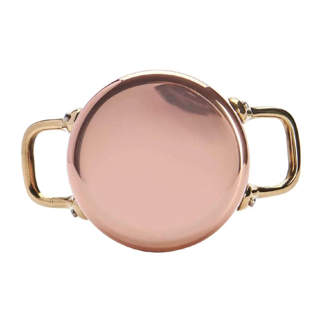 HZ627 - De Buyer Inocuivre Mini Saucepan with Brass Handles 10cm