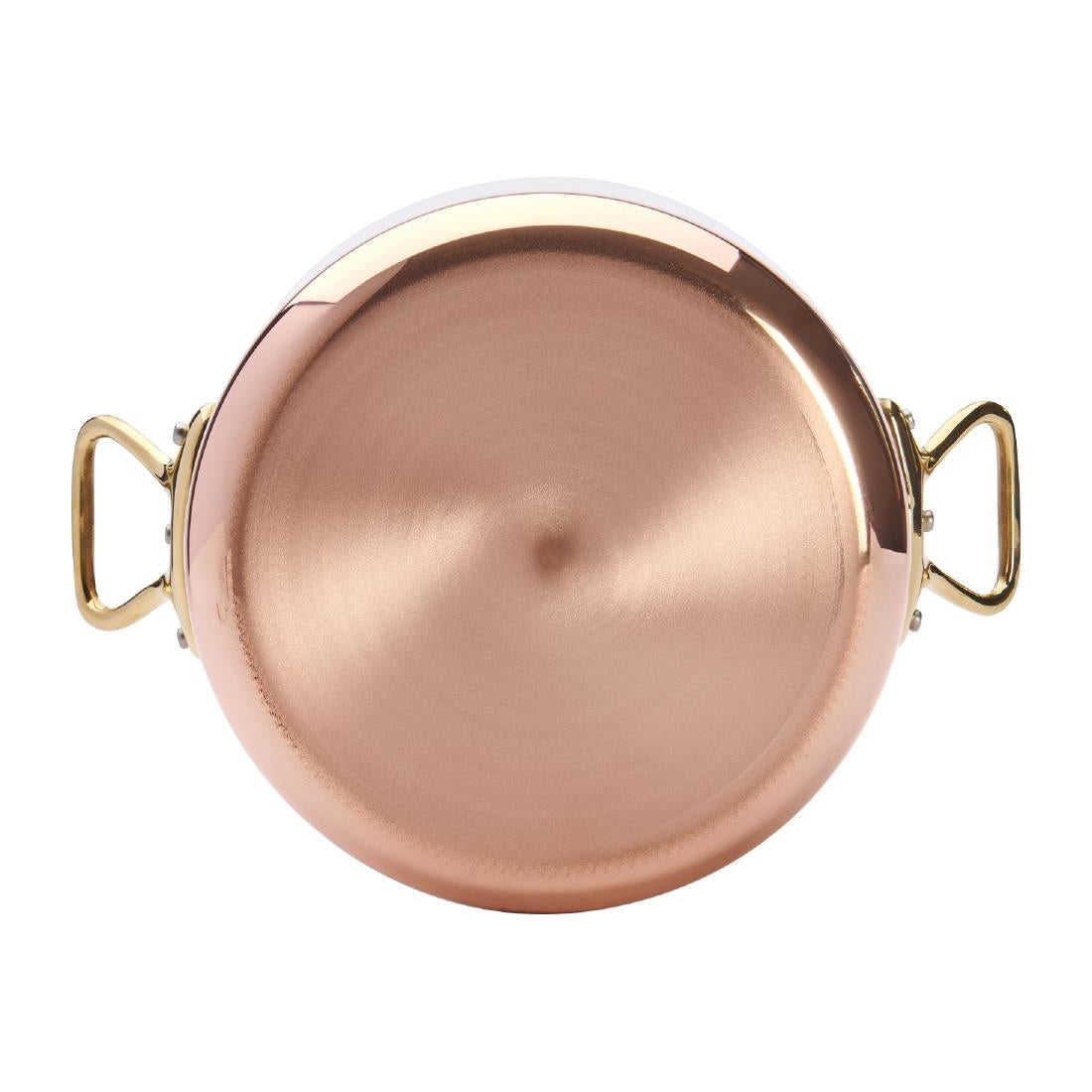HZ629 - De Buyer Inocuivre Round Stewpan with Lid Brass 20cm
