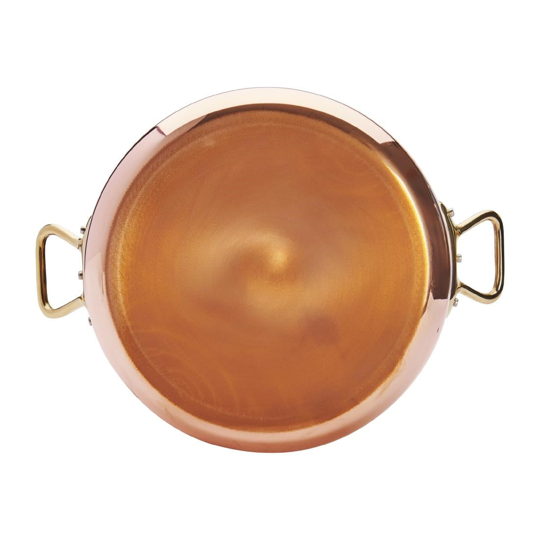 HZ630 - De Buyer Inocuivre Round Stewpan with Lid Brass 24cm