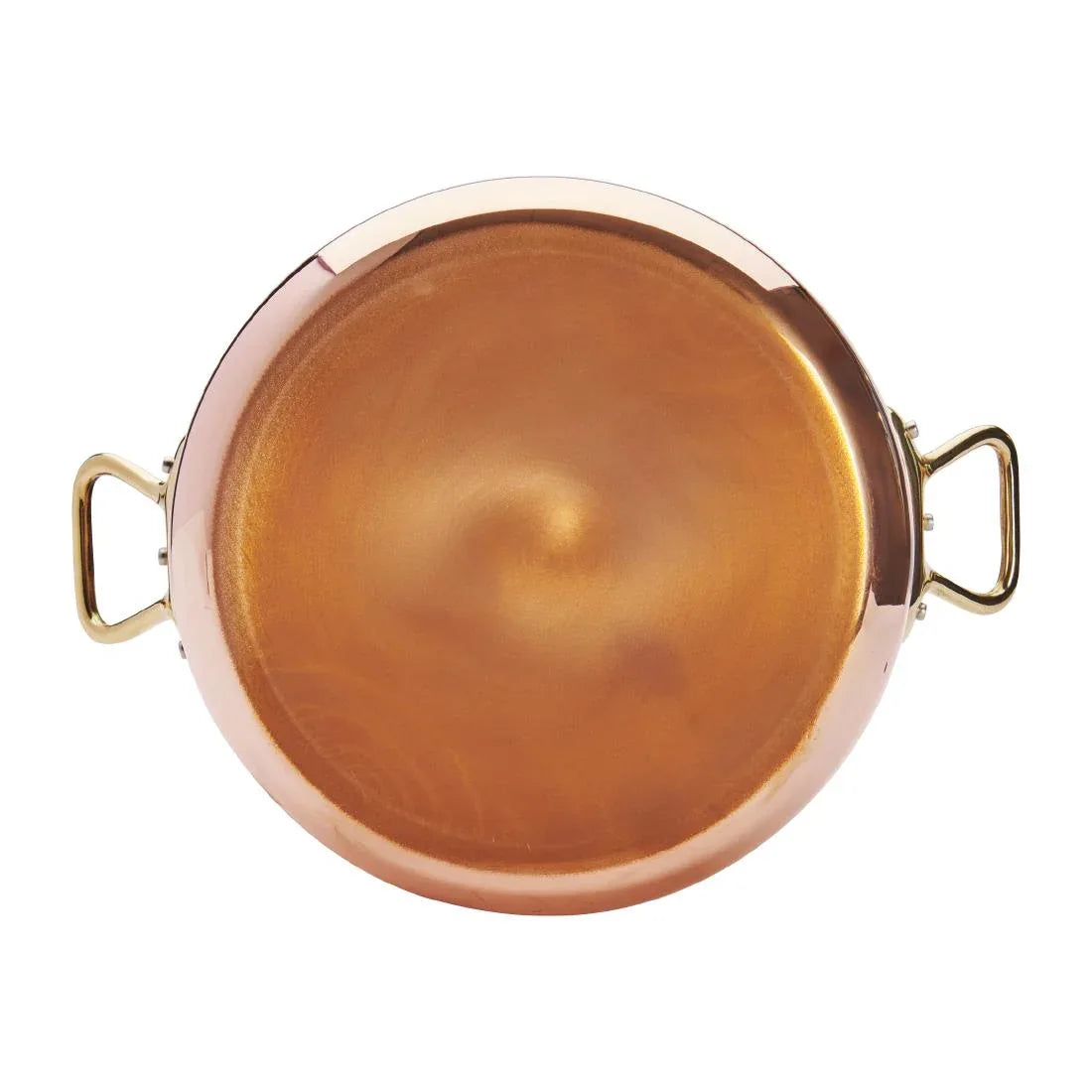 HZ630 - De Buyer Inocuivre Round Stewpan with Lid Brass 24cm
