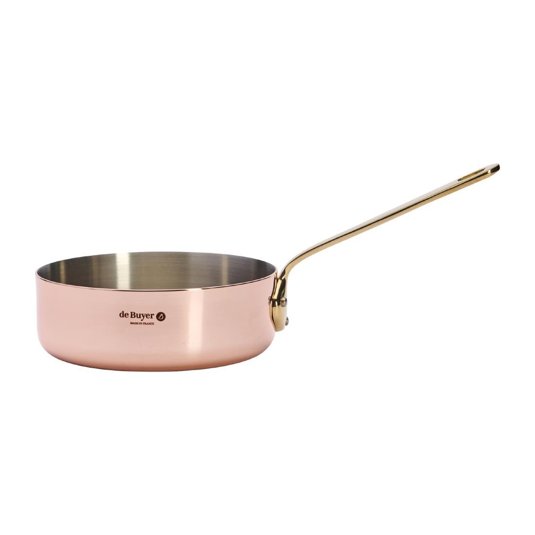 HZ631 - De Buyer Inocuivre Saute Pan Brass 16cm