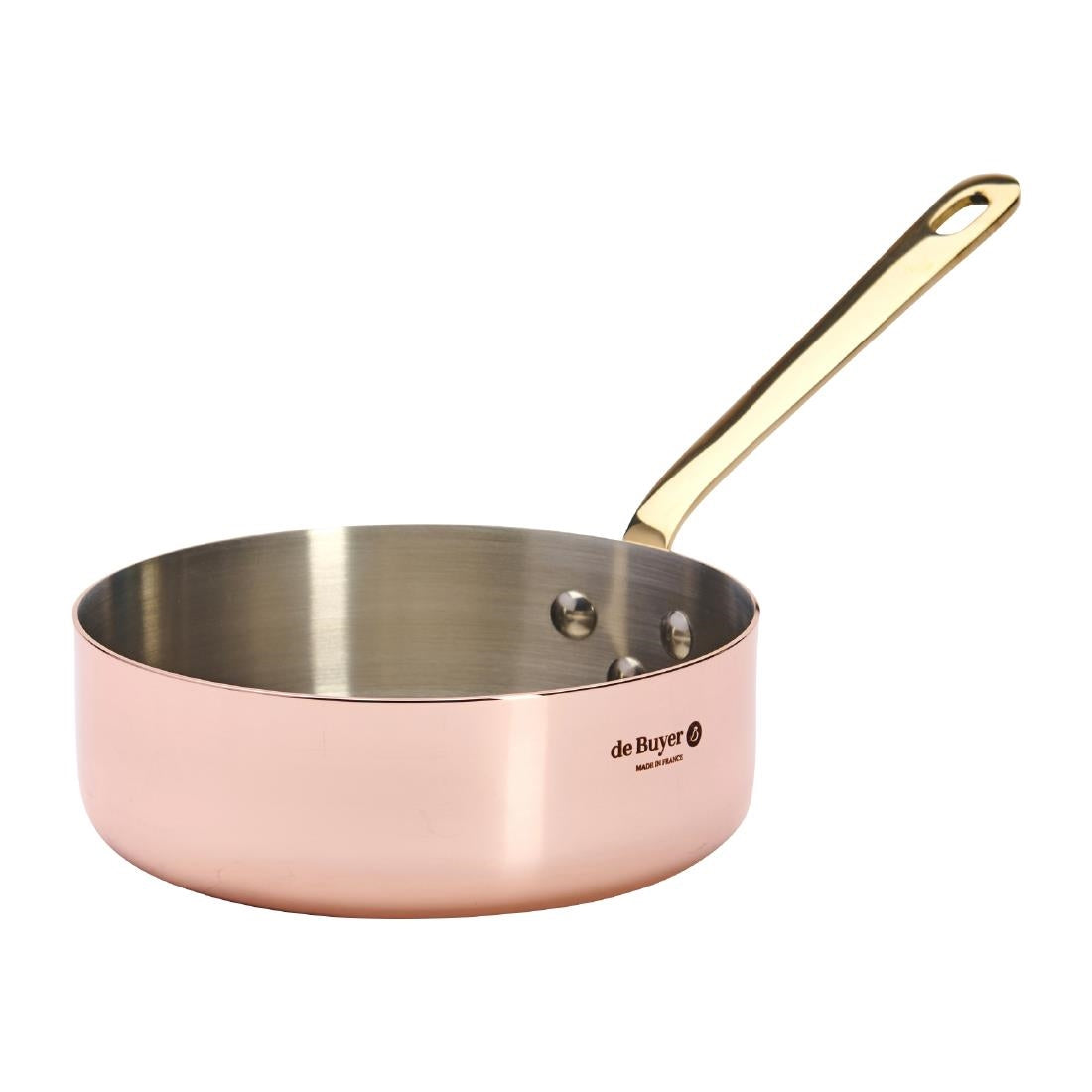 HZ631 - De Buyer Inocuivre Saute Pan Brass 16cm